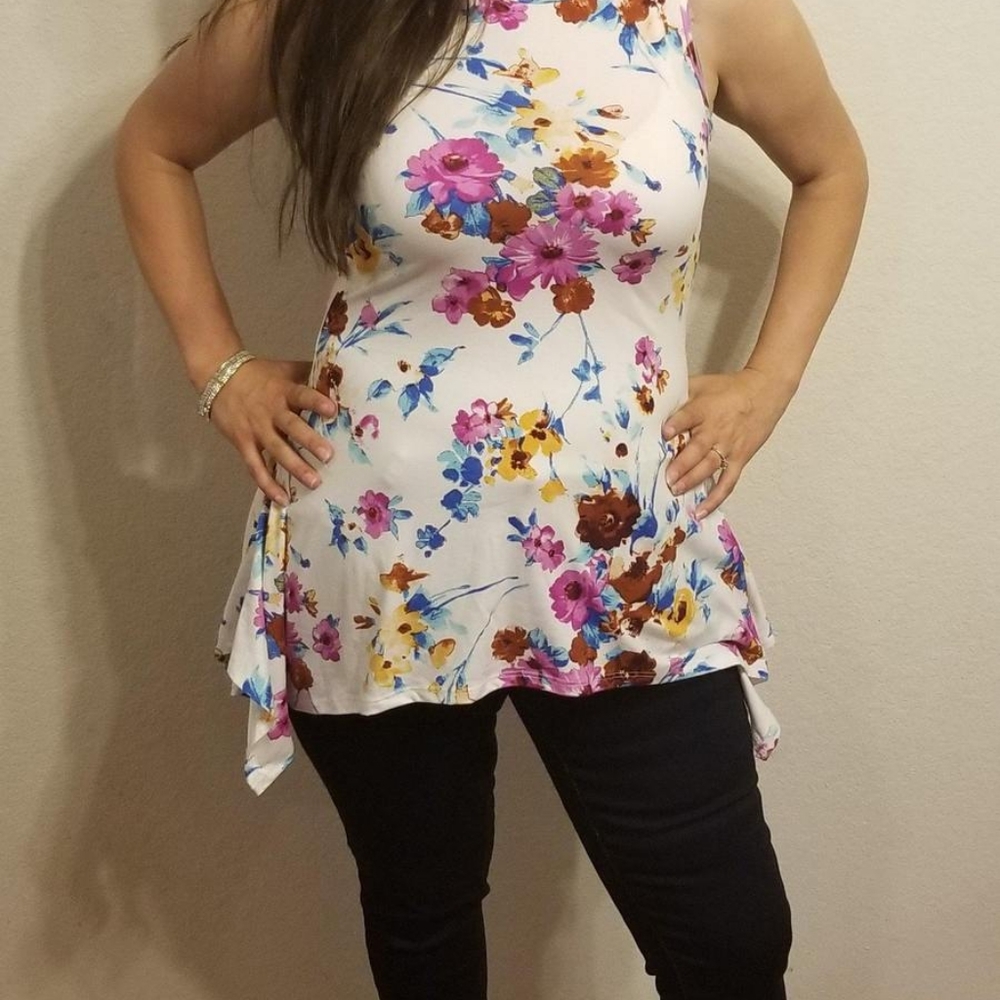Floral trapeze Top
